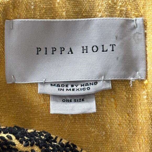 Pippa Holt Kaftan No.171 Three Panel Maxi Kaftan Yellow Black One Size - Picture 9 of 9